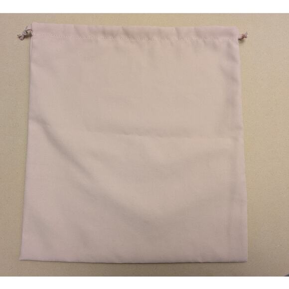 Stuart Weitzman Drawstring Dust Bag Cover Canvas Shoes Purses 14" x 15.5" Blush - Picture 4 of 4